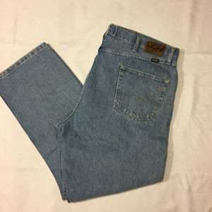 Wrangler 40 x 30 Blue Jeans Men’s Regular Fit Straight Leg
